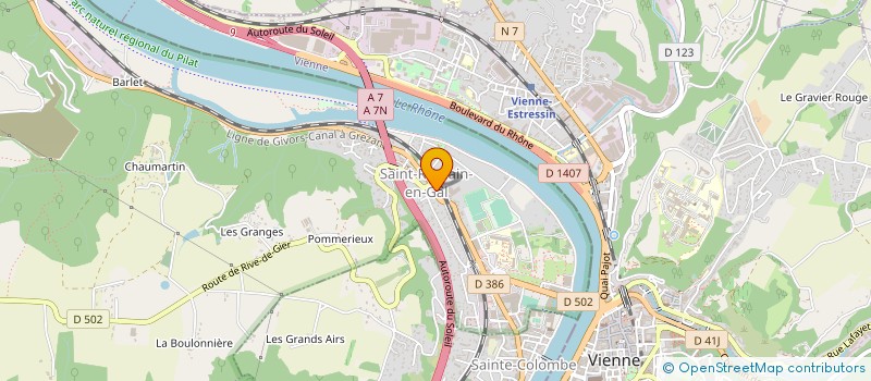 localisation de l'entreprise MADAME LORY POLSINELLI  SAINT-ROMAIN-EN-GAL