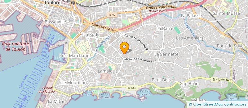 localisation de l'entreprise MADAME LORY QUARREZ  TOULON