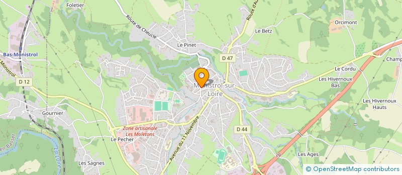 localisation de l'entreprise MADAME LORYANE MEYNARD  MONISTROL-SUR-LOIRE