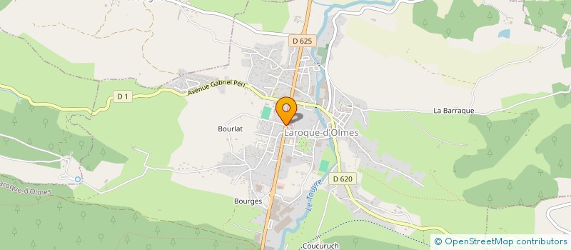 localisation de l'entreprise MADAME LORYNE FERRIOL à LA BASTIDE-SUR-L'HERS