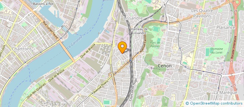 localisation de l'entreprise MADAME LORYNE LEFEVRE  CENON