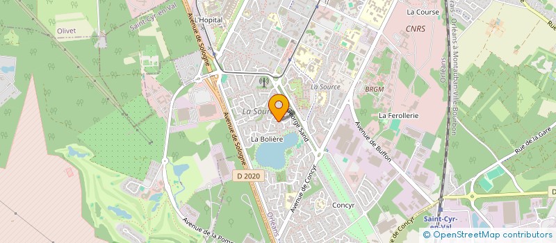 localisation de l'entreprise MADAME LOTILIA BRIDIER à ORLEANS