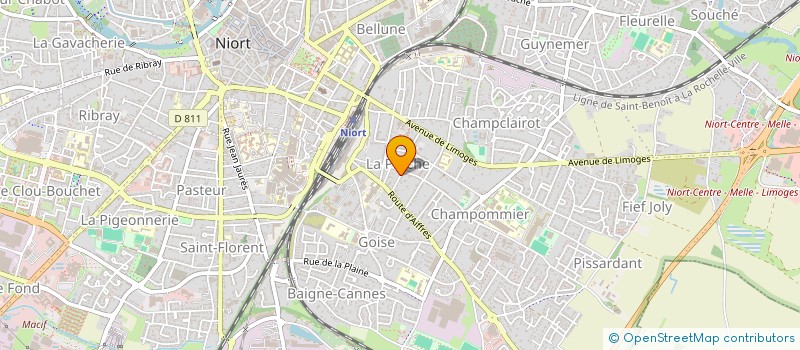 localisation de l'entreprise MADAME LOTTE AHN à NIORT
