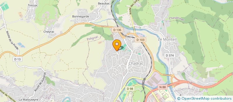 localisation de l'entreprise MADAME LOU ALVERGNAS  CHASPUZAC