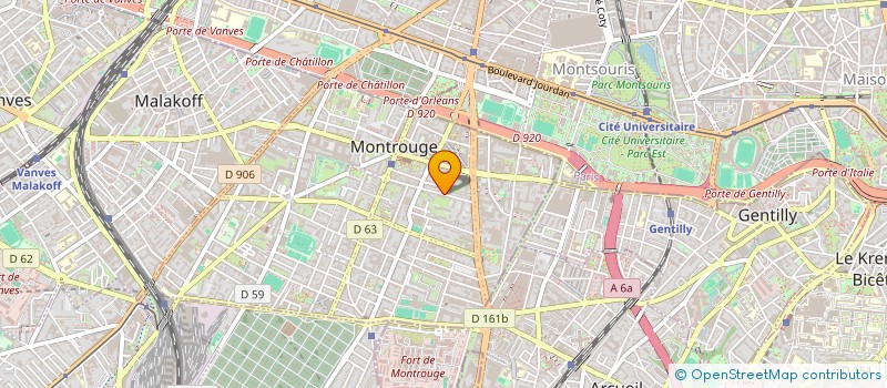 localisation de l'entreprise MADAME LOU ANDREAS DE CLERCK à MONTROUGE