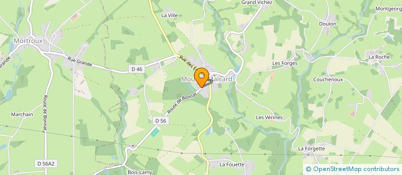 localisation de l'entreprise MADAME LOU-ANN DELCUZE  MORTROUX