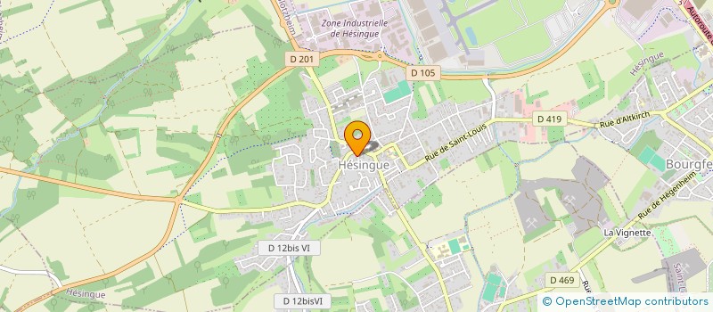 localisation de l'entreprise MADAME LOU-ANNE DODIN  HESINGUE