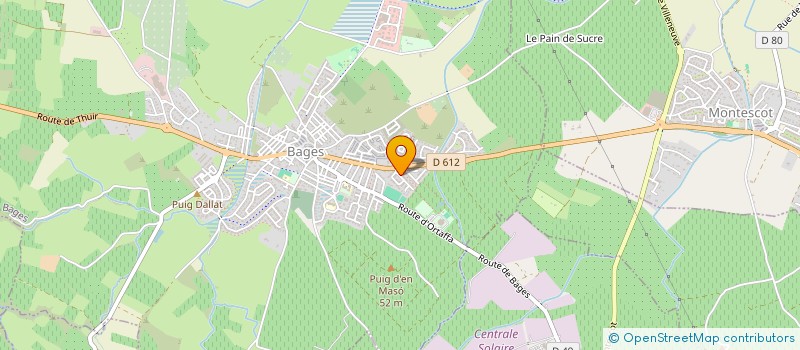 localisation de l'entreprise MADAME LOU-ANNE LACASSAGNE  BAGES