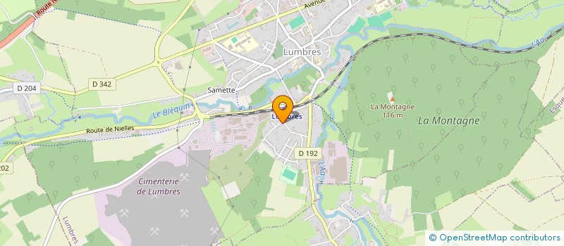 localisation de l'entreprise MADAME LOU-ANNE LEFEBVRE  LUMBRES