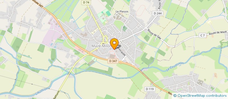 localisation de l'entreprise MADAME LOU-ANNE MOREL  MAZE-MILON