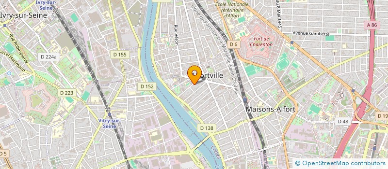 localisation de l'entreprise MADAME LOU ANNE NATHALIE MESLIN à ALFORTVILLE