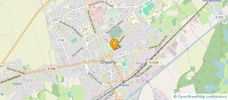 localisation de l'entreprise MADAME LOU BELLOY à CHAUNY