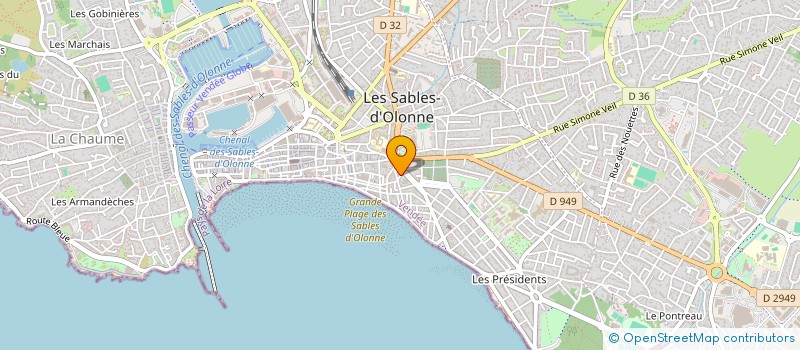 localisation de l'entreprise MADAME LOU CEYROLLE à LES SABLES D'OLONNE