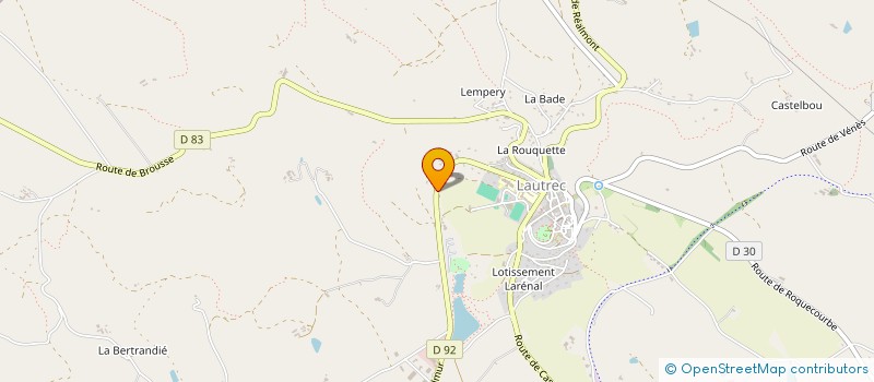 localisation de l'entreprise MADAME LOU CHANARD  LAUTREC