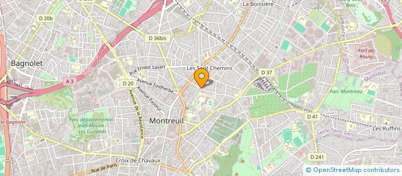 localisation de l'entreprise MADAME LOU DE COURSON DE LA VILLENEUVE à MONTREUIL