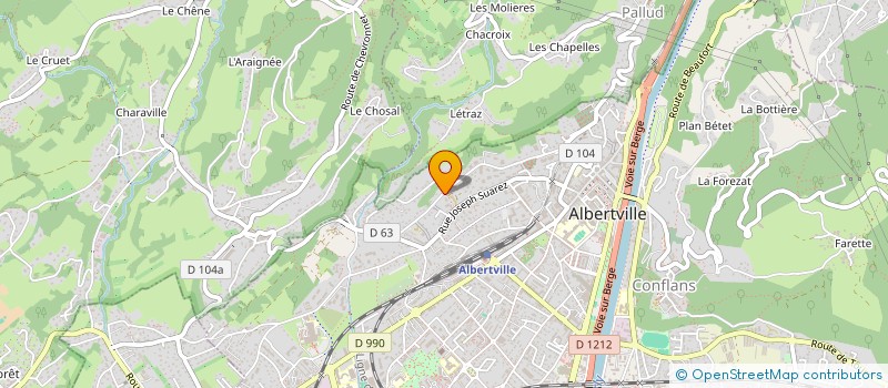 localisation de l'entreprise MADAME LOU DE LIMA RIBEIRO  ALBERTVILLE