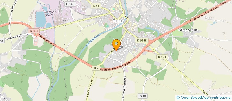 localisation de l'entreprise MADAME LOU ESTAUN  TARTAS