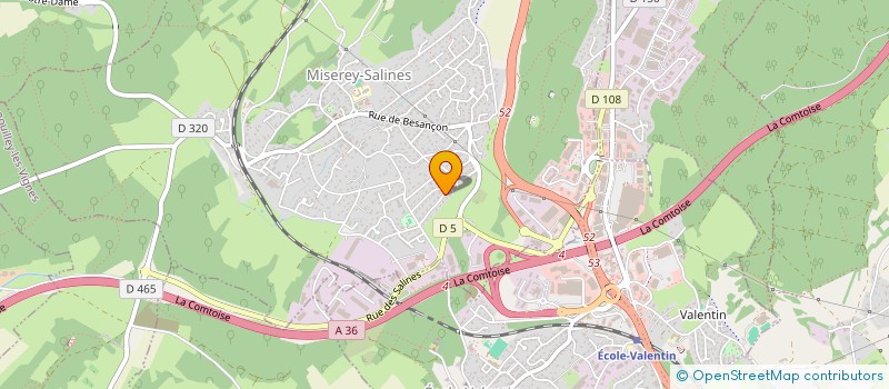 localisation de l'entreprise MADAME LOU EYMANN  MISEREY-SALINES