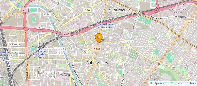localisation de l'entreprise MADAME LOU LOU BROCHOT à AUBERVILLIERS