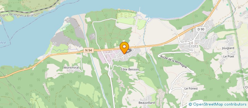 localisation de l'entreprise MADAME LOU MARIE CLAIRE MORETTI  CROTS