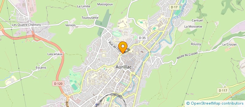 localisation de l'entreprise MADAME LOU PEUCHLESTRADE à AURILLAC