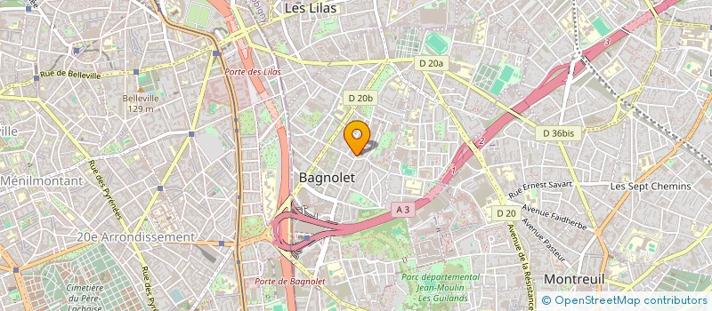 localisation de l'entreprise MADAME LOU RAPPENEAU à BAGNOLET
