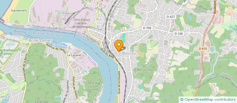 localisation de l'entreprise MADAME LOU-SALOME TREULIER  BOUCAU