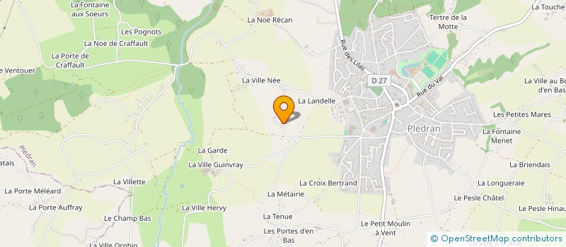 localisation de l'entreprise MADAME LOU TANGUY  PLEDRAN