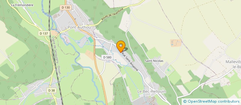 localisation de l'entreprise MADAME LOU THONNEL  LE BEC-HELLOUIN