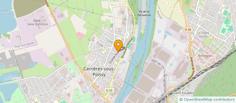 localisation de l'entreprise MADAME LOU TIESSE  CARRIERES-SOUS-POISSY