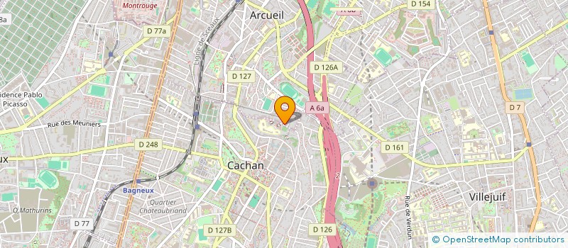 localisation de l'entreprise MADAME LOU TOURNEMINE  ARCUEIL