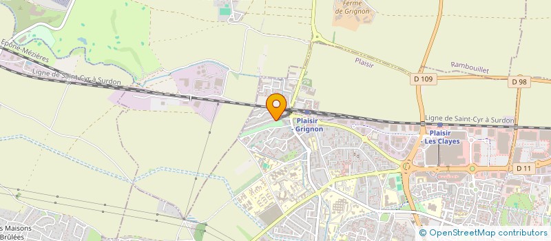 localisation de l'entreprise MADAME LOUANA DOS ANJOS  PLAISIR