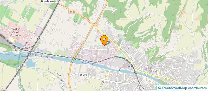 localisation de l'entreprise MADAME LOUANA MATTOS DE OLIVEIRA  CREST