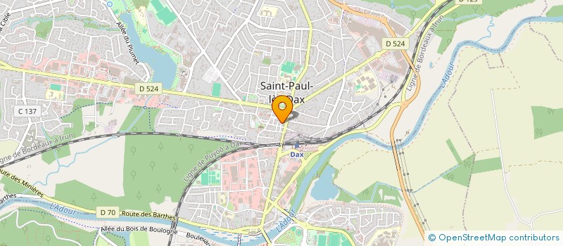 localisation de l'entreprise MADAME LOUANA VIOLET  SAINT-PAUL-LES-DAX