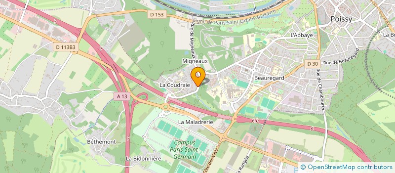 localisation de l'entreprise MADAME LOUANE CHAPPEDELAINE PRIME à POISSY