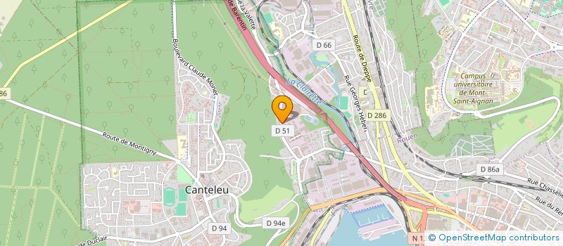 localisation de l'entreprise MADAME LOUANE CHETOUANI  CANTELEU