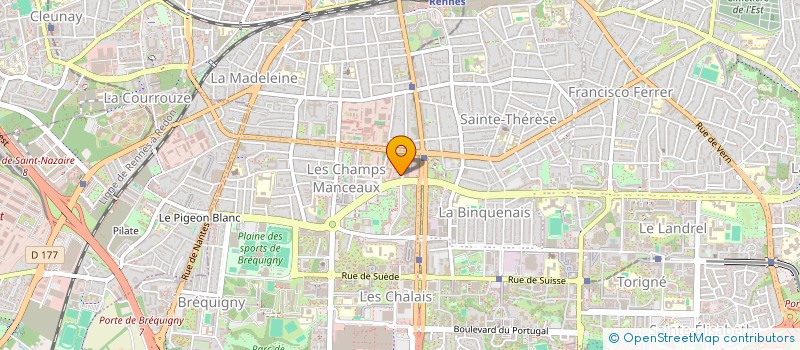 localisation de l'entreprise MADAME LOUANE FLEURY  RENNES