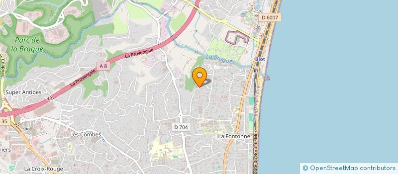 localisation de l'entreprise MADAME LOUANE HASSOUN  ANTIBES