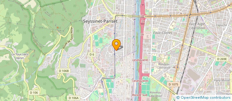 localisation de l'entreprise MADAME LOUANE PERRET  SEYSSINET-PARISET