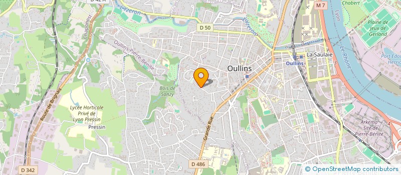 localisation de l'entreprise MADAME LOUANE RIERA  OULLINS-PIERRE-BENITE