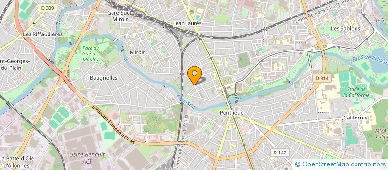 localisation de l'entreprise MADAME LOUANE THIRARD  LE MANS