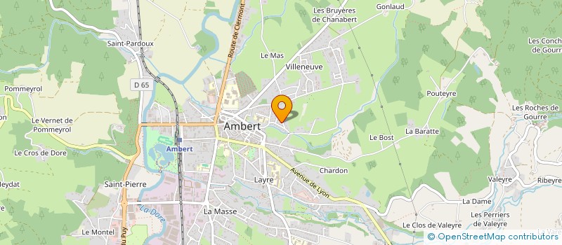 localisation de l'entreprise MADAME LOUANE VIGNAL  AMBERT