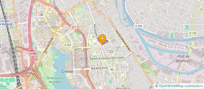 localisation de l'entreprise MADAME LOUANGE NITOUAYANDI-LHUX  CRETEIL