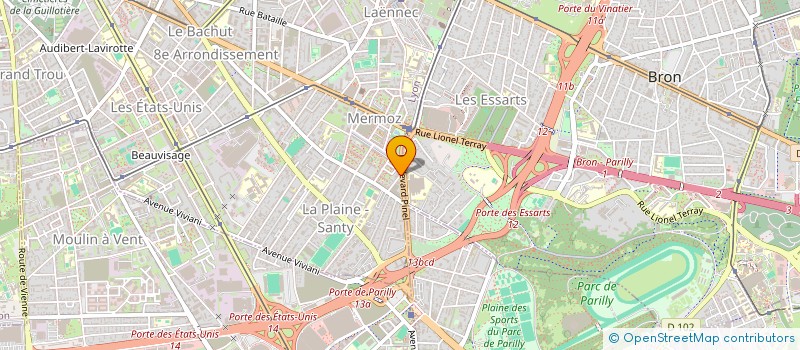 localisation de l'entreprise MADAME LOUANNE BROCARD  LYON