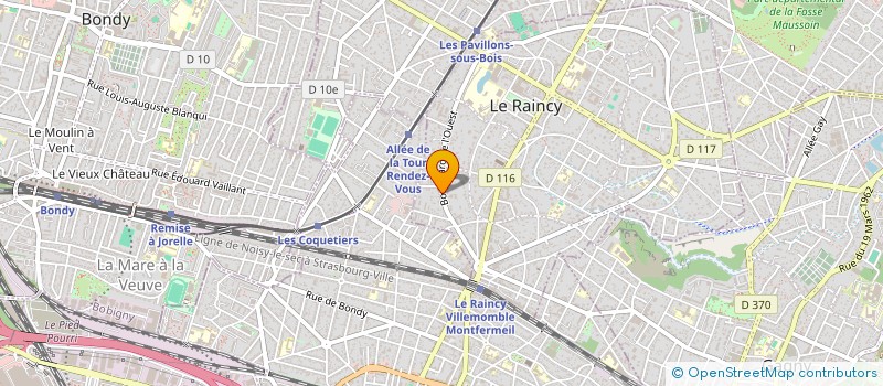 localisation de l'entreprise MADAME LOUANNE FOURNIER  LE RAINCY