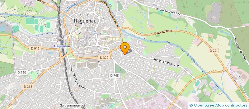 localisation de l'entreprise MADAME LOUANNE HUTZLER  HAGUENAU