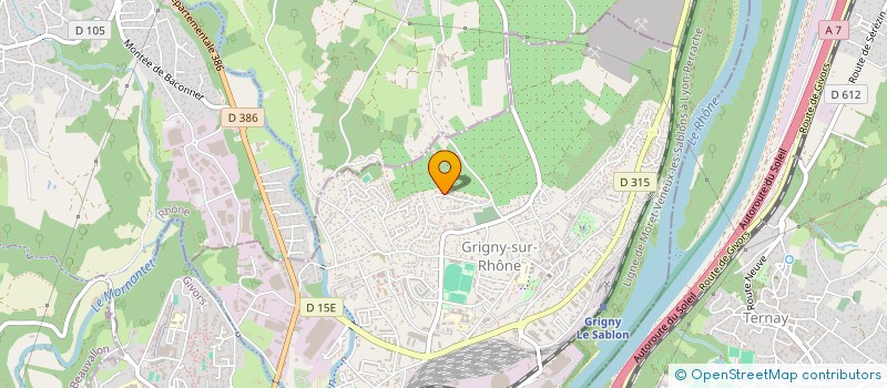 localisation de l'entreprise MADAME LOUANNE ROLLAT  GRIGNY-SUR-RHONE