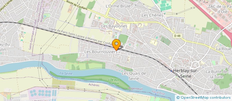 localisation de l'entreprise MADAME LOUBNA ABDELWAHD  HERBLAY-SUR-SEINE