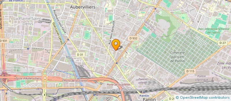 localisation de l'entreprise MADAME LOUBNA ACHOUR  AUBERVILLIERS