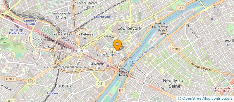localisation de l'entreprise MADAME LOUBNA BELOUAFI à COURBEVOIE